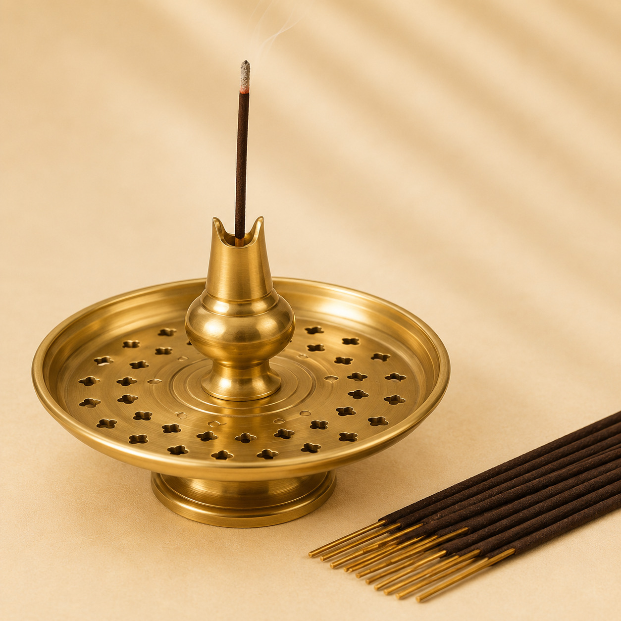 Sansaaj Premium Brass Agarbatti Stand